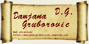Damjana Gruborović vizit kartica